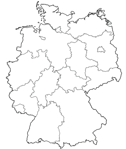 Karte von Deutschland